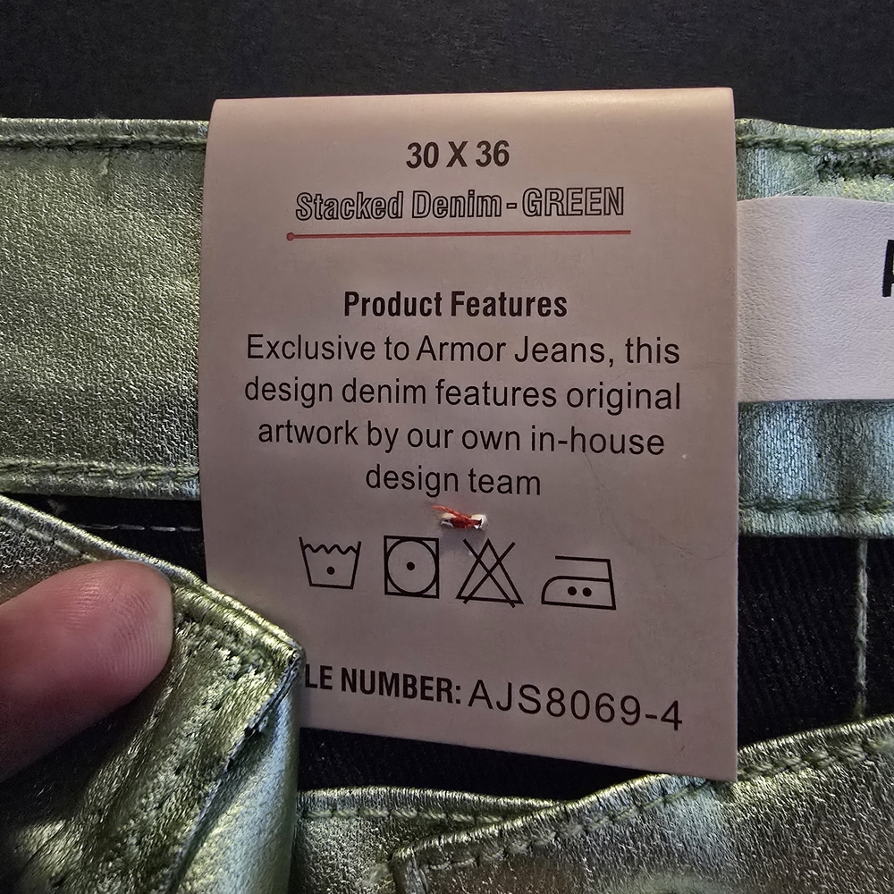 adidas Metallic Bootcut Jeans - Picture 3 of 8